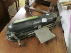 A vintage adding machine.