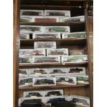 37 plinthed model steam locomotives and diesel locomotives and 2 coal models of Princess Coronation