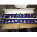 A Macdonald's Disney Land Paris presentation case with figures.