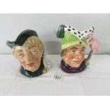 2 Royal Doulton character jugs, 'Ugly Duchess', HN6599 and 'Dick Whittington' HN6375.