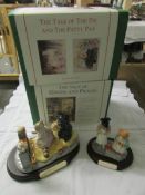 2 large boxed John Beswick Beatrix Potter limited edition figurines,