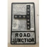 A vintage reflective illuminating road junction