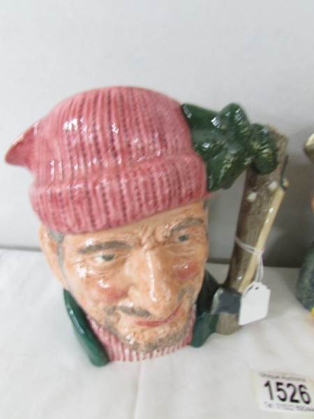 2 Royal Doulton character jugs 'Lumber Jack' D6610 and 'GArdener' D6630. - Image 2 of 3