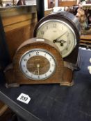 Two mantle clocks