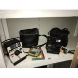 2 polaroid cameras & some French 8mm cine-films