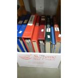 8 albums of assorted world stamps including USA, China, Poland, South America etc.