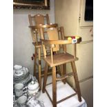 2 doll's high chairs
