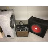 A K Ray amplifier & 2 car speakers