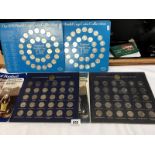 Two sets of Esso 1970 World Cup coin collection and two sets of Esso FA Cup centenary coins