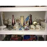 A box of miscellaneous china including Doulton Bunnykins etc.