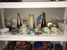 A box of miscellaneous china including Doulton Bunnykins etc.