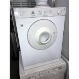 A small Indesit 3kg tumble drier