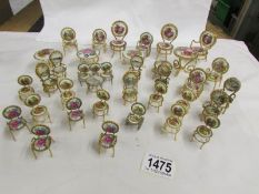 27 pieces of assorted miniature furniture including Spanish Gualart and Eme together