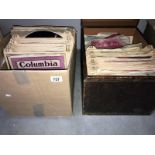 A quantity of 78rpm records,