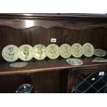 A quantity of brass Lincolnshire steam rally Lincoln Imp plaques