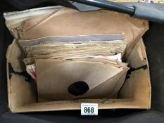 A quantity of LP records and 78rpm records