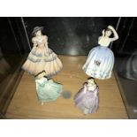 3 Coalport figurines (Beau Monde Angela,