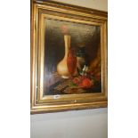 A gilt framed Victorian still life oil on canvas.