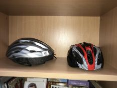 2 cycling helmets