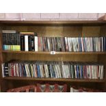 2 shelves of CDs