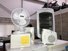A miscellaneous lot including heaters,