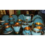 32 pieces of Carlton ware Bleu Royale consisting of coffee set and part teaset.