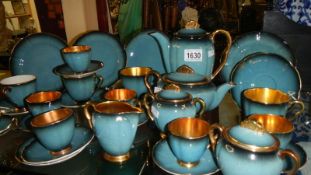 32 pieces of Carlton ware Bleu Royale consisting of coffee set and part teaset.