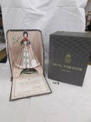 A boxed Royal Worcester figurine, Beatrice.