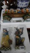 2 boxed Enesco Disney Traditions Snow White and the Seven Dwarfs figures - 'Dancing Partners' and