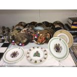 A quantity of collectors plates including Knowles & Spode