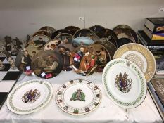 A quantity of collectors plates including Knowles & Spode