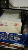 A large quantity of German stamps on envelopes and mint stamps.