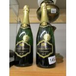 2 bottles of Didier Chopin French champagne.