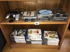 A quantity of Playstation 2 & other games (2 shelves)