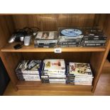 A quantity of Playstation 2 & other games (2 shelves)