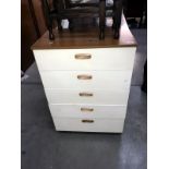 A modern bedroom chest of drawers