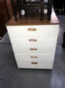 A modern bedroom chest of drawers