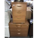 A bedside chest of drawers & a bedroom chest of drawers