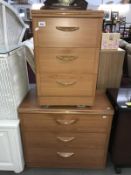 A bedside chest of drawers & a bedroom chest of drawers