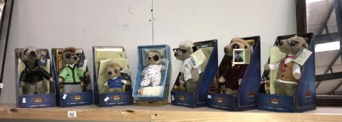 7 boxed meerkat toys