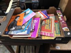 A quantity of 1950's/60's Pop and Rock music memorabilia of song sheets,