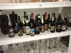 A shelf of bottled ales & beers