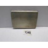 A silver cigarette case, hall marked 1946/47, approximately 6.75 ounces.