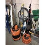 A quantity of vacuum cleaners including Dyson and Vax