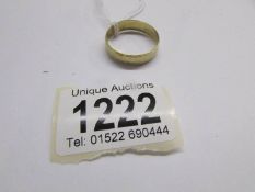A 14ct gold band ring marked 'Altinbas 585', approximately 4 grams, size Z.