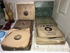 A collection of 78rpm records including some rare examples