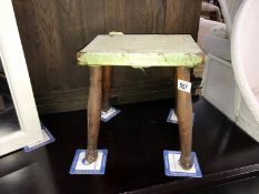 A small 4 legged stool