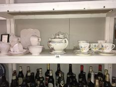 2 sets of teacups, saucers,