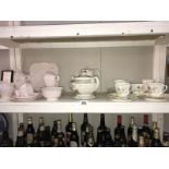 2 sets of teacups, saucers,