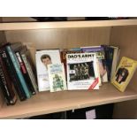 A collection of TV and film related books including 2 autobiographies